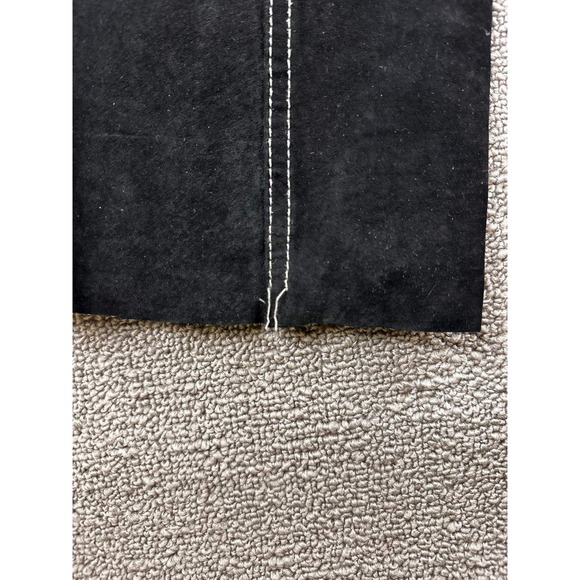 Vintage Wilsons Leather Maxima Pants Women 2 Black Suede Stitching Western Y2K - Picture 10 of 14